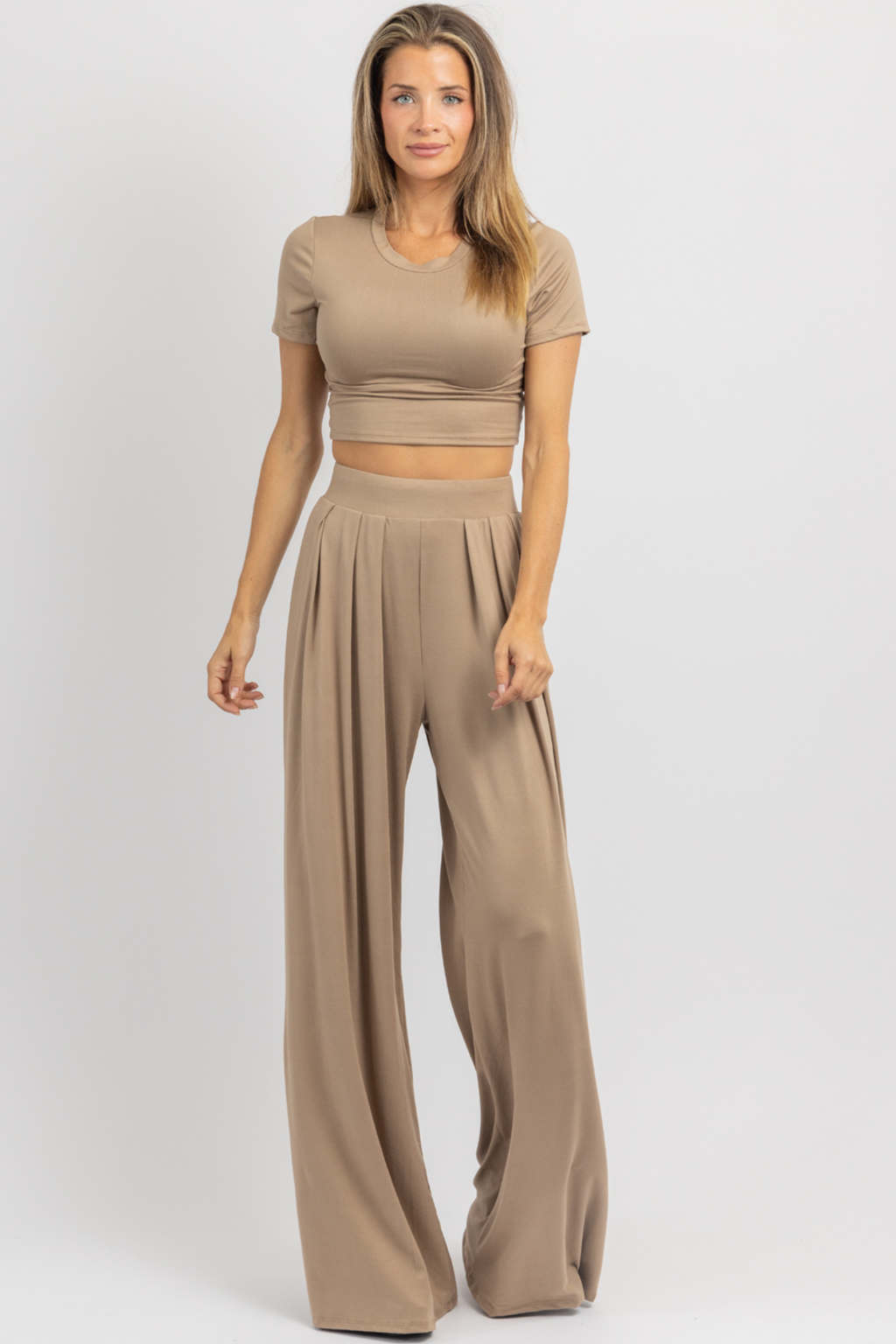 BUTTER SOFT TOAST PALAZZO PANT SET *BACK IN STOCK*