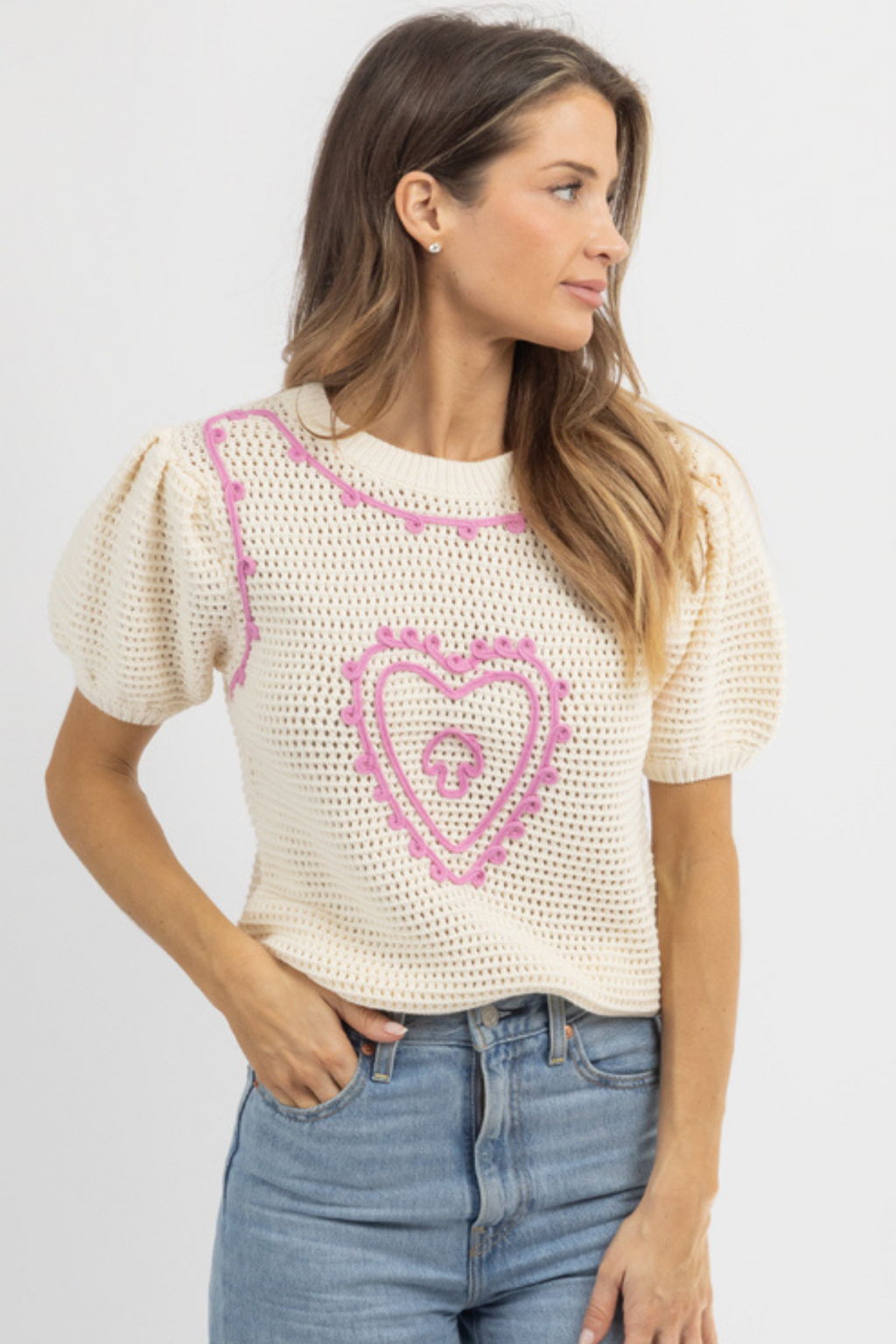 HEART OF HEARTS PINK TOP