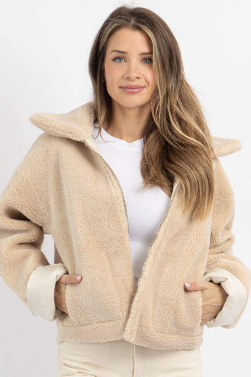 Ivory Teddy Bear Jacket