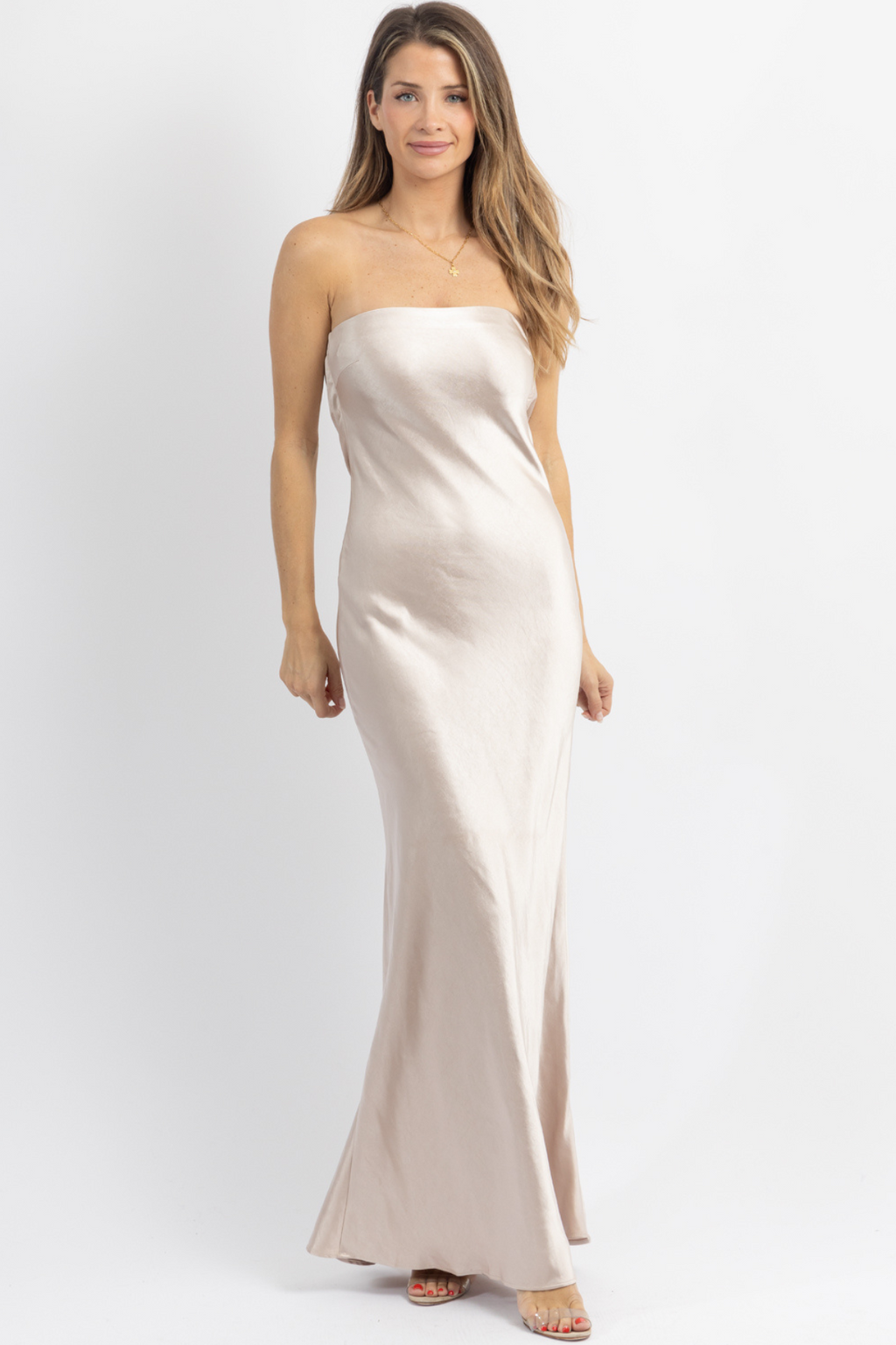 VENUS IVORY COWL BACK DRESS