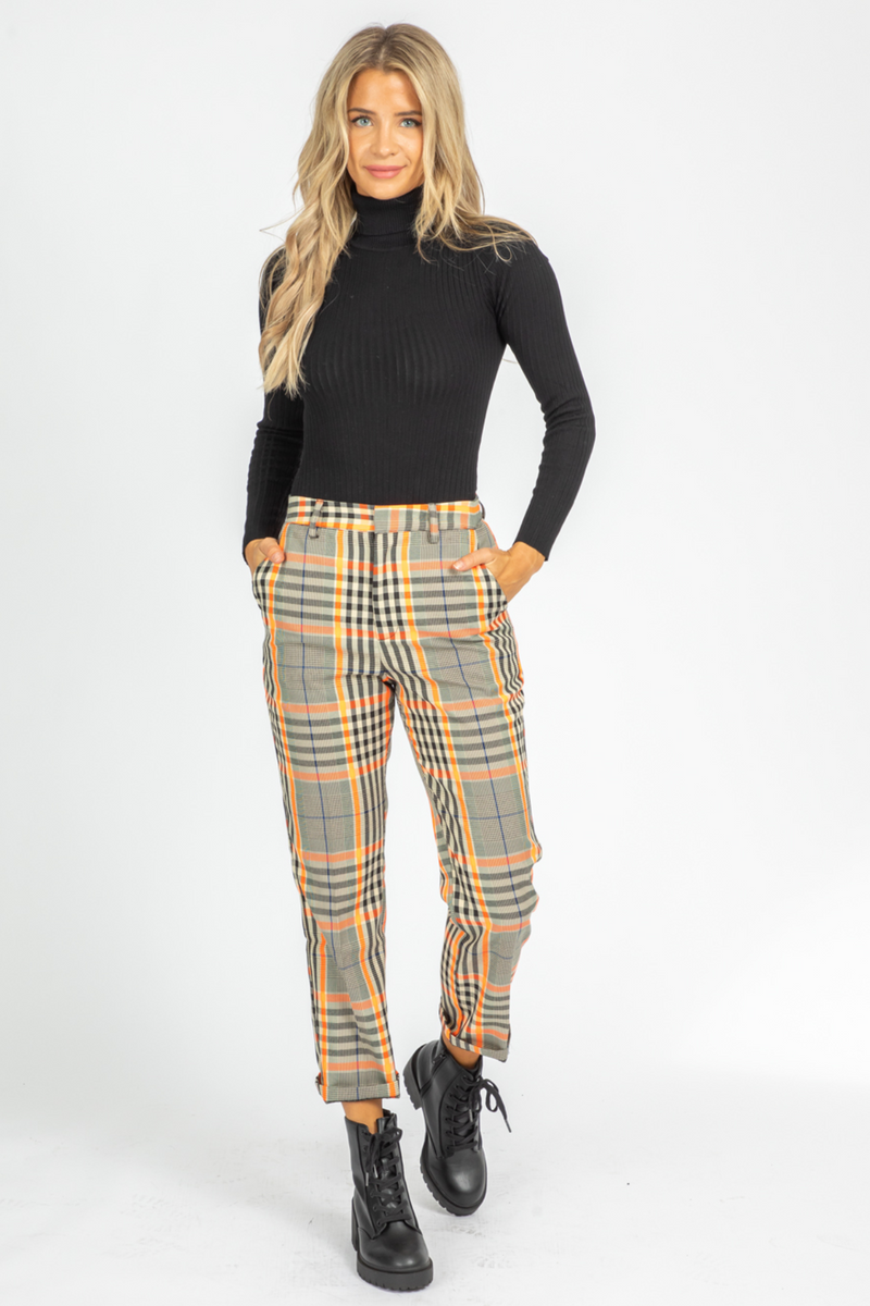 Neon 2025 plaid pants