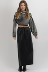 MACK LEATHER CARGO SKIRT