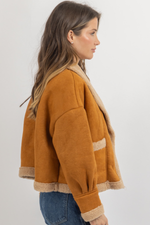 VAIL SHEARLING CAMEL COAT