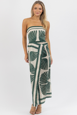 ABACO GREEN MIDI DRESS