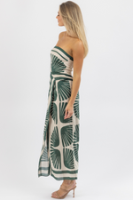 ABACO GREEN MIDI DRESS