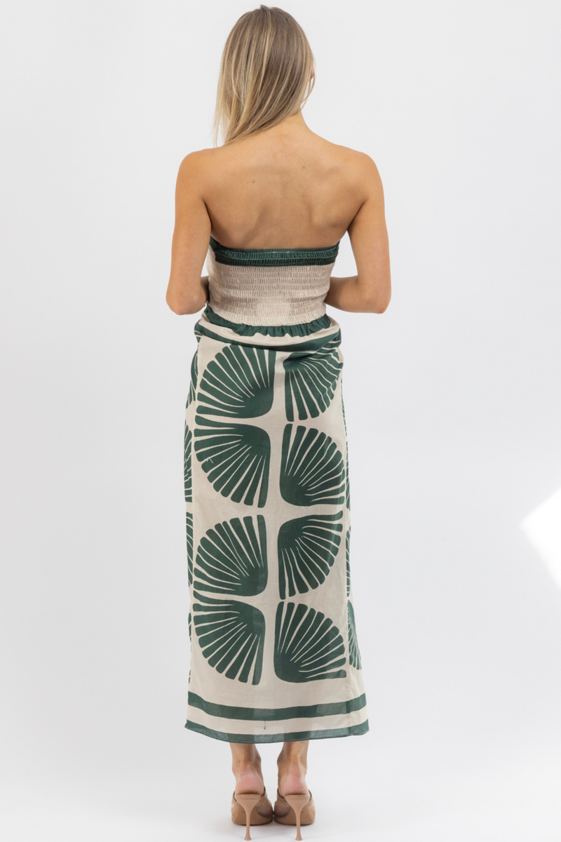 ABACO GREEN MIDI DRESS