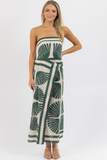 ABACO GREEN MIDI DRESS