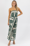 ABACO GREEN MIDI DRESS