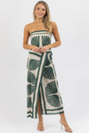 ABACO GREEN MIDI DRESS