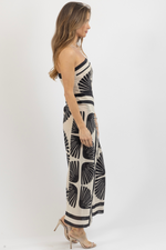 ABACO BLACK MIDI DRESS