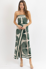 ABACO GREEN MIDI DRESS