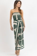 ABACO GREEN MIDI DRESS