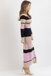 ADALEE STRIPED MAXI DRESS