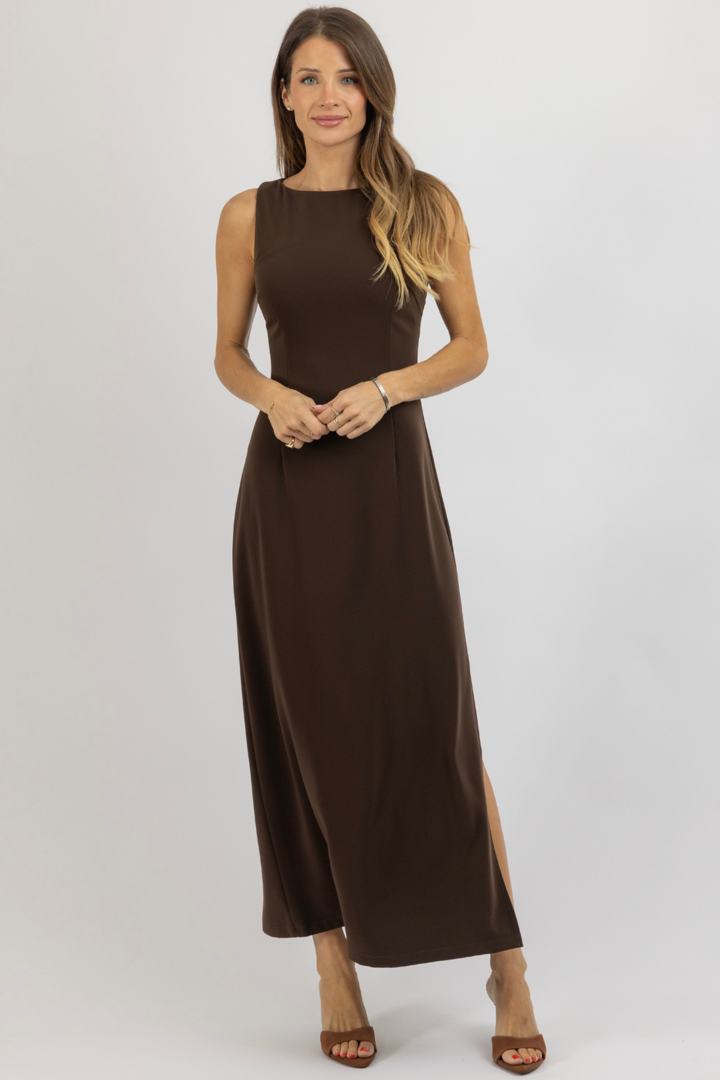 ADELE HIGH SLIT DRESS