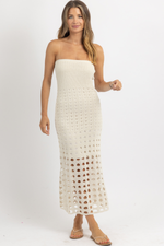 AIELA LINED CROCHET DRESS *BACK IN STOCK*