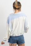 ALLSTAR BLUE TERRY STRIPED PULLOVER *BACK IN STOCK*
