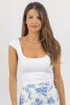 ALL CAPS WHITE TOP
