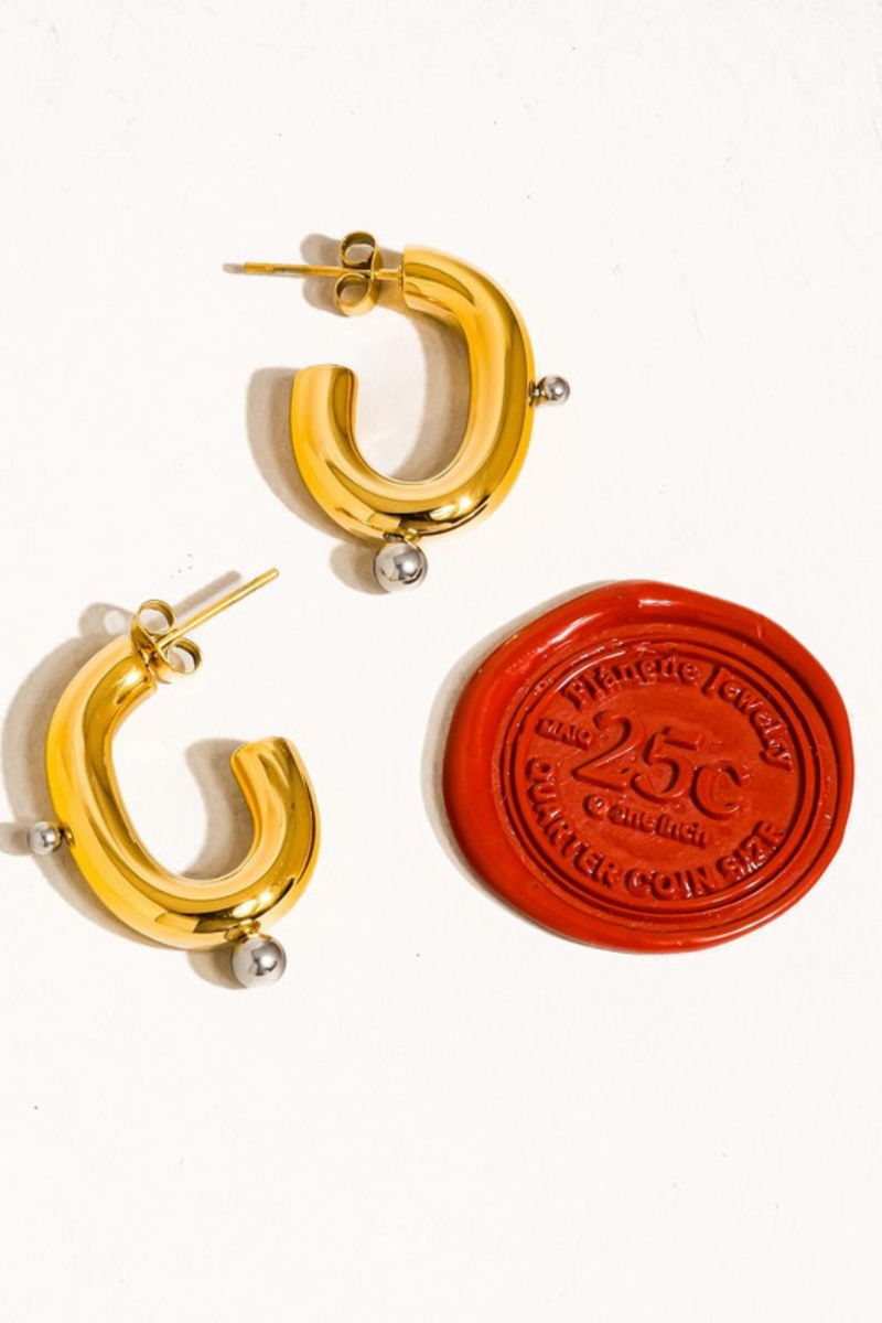 ALSACE MIXED HOOP EARRING