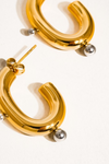 ALSACE MIXED HOOP EARRING