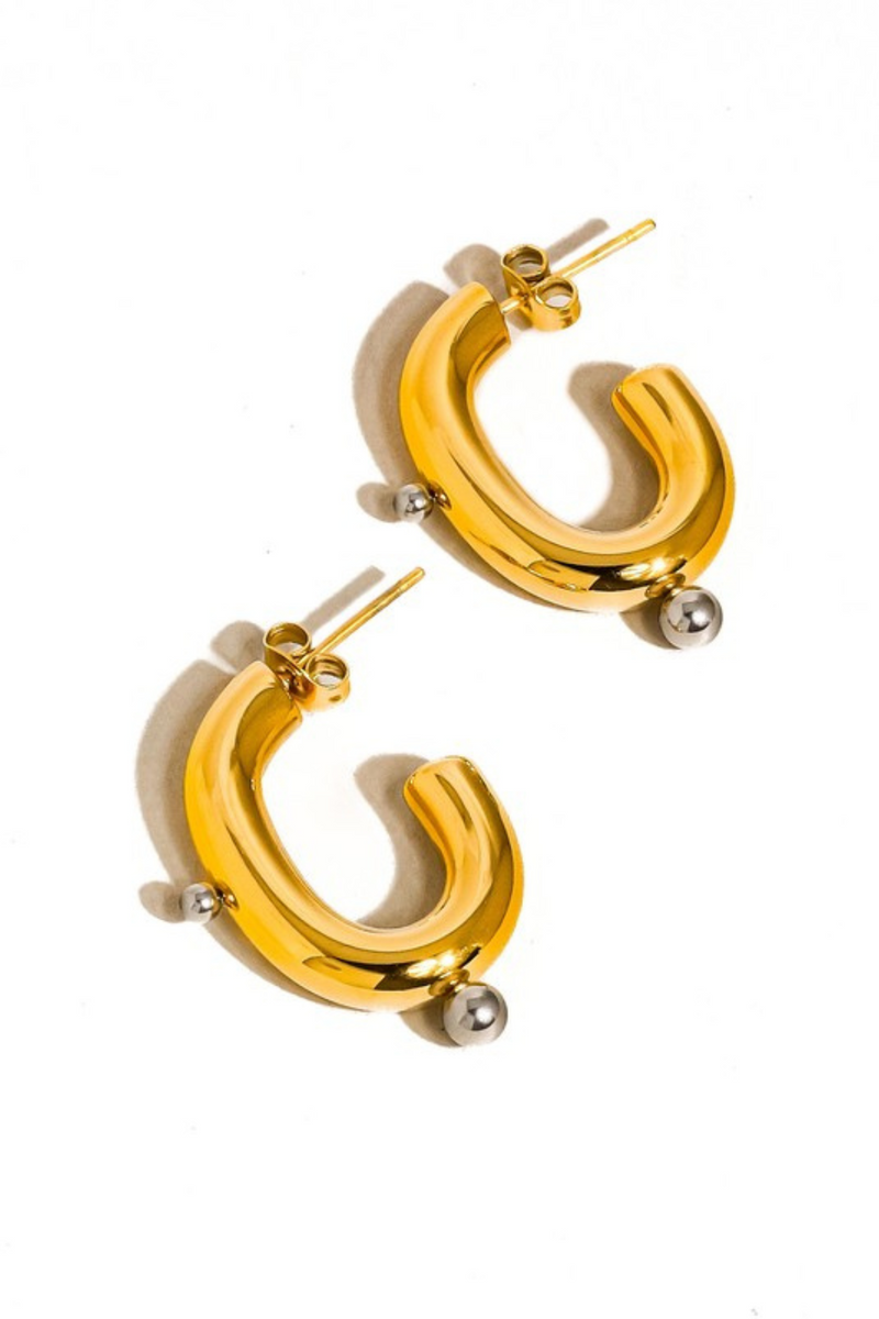 ALSACE MIXED HOOP EARRING