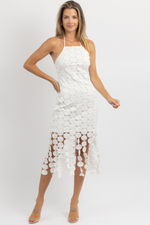 AMIAH WHITE TIERED MIDI DRESS *BACK IN STOCK*