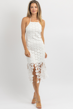 AMIAH WHITE TIERED MIDI DRESS *BACK IN STOCK*