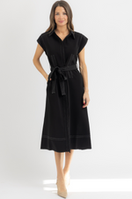 ANINE BELTED MIDI DRESS