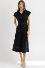 ANINE BELTED MIDI DRESS