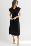 ANINE BELTED MIDI DRESS