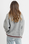 APRES HEATHER GREY GRAPHIC SWEATER