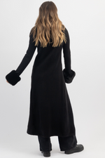 ASPEN BLACK FUR TRIM CARDIGAN *RESTOCK COMING SOON*