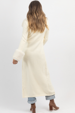 ASPEN IVORY FUR TRIM CARDIGAN *RESTOCK COMING SOON*
