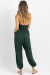 AYLA SMOCKED HUNTER JOGGER JUMPSUIT