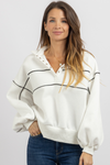 AYLA PIPING PULLOVER