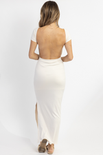 ALLURE IVORY TUBE BACKLESS MAXI DRESS *BACK IN STOCK*