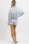 SKY BLUE TERRYCLOTH SKORT SET