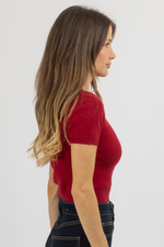 BANKS SCARLET TOP