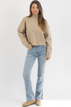 RYN BEIGE CROP SWEATER