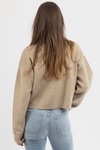 RYN BEIGE CROP SWEATER