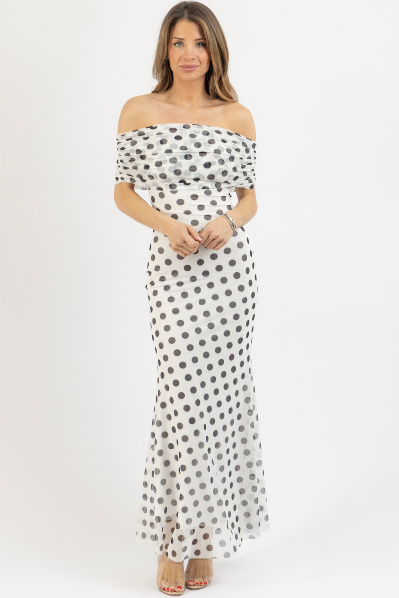 BELLA POLKA PRINT DRESS