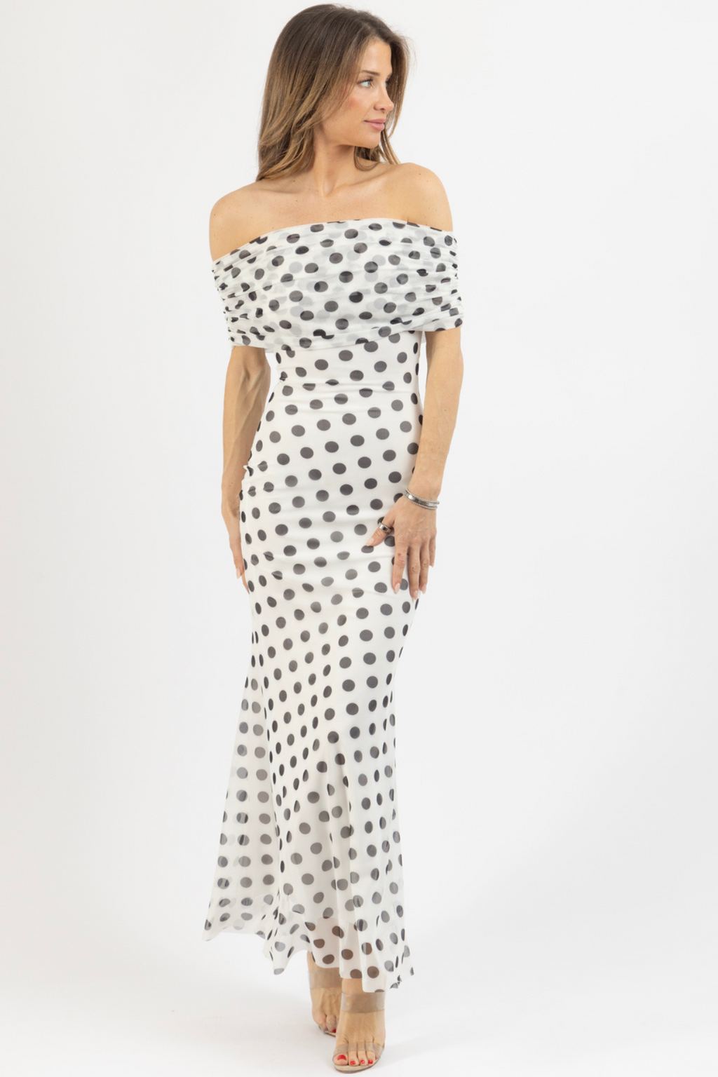 BELLA POLKA PRINT DRESS