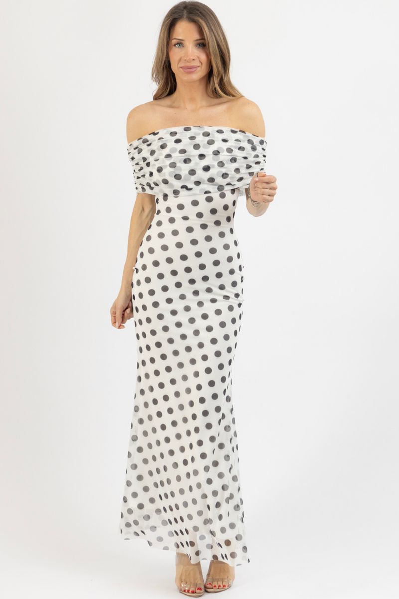 BELLA POLKA PRINT DRESS