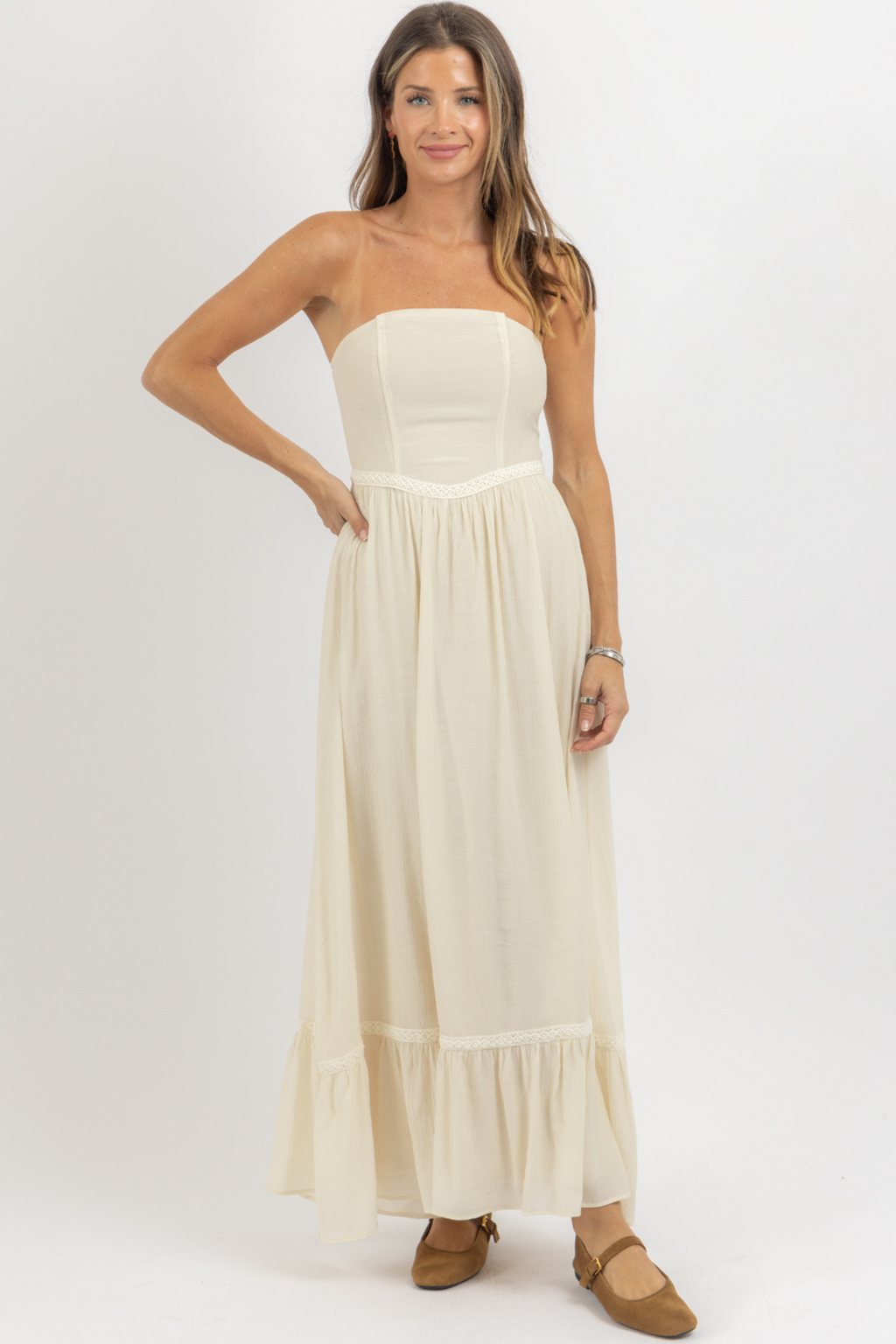 BESPOKE IVORY MAXI DRESS