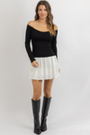 REESE CONTRAST MINI DRESS