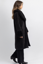 SWISS SHEARLING GREY COAT *BACK IN STOCK*