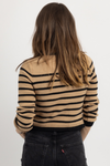 PHOEBE KHAKI KNIT TOP