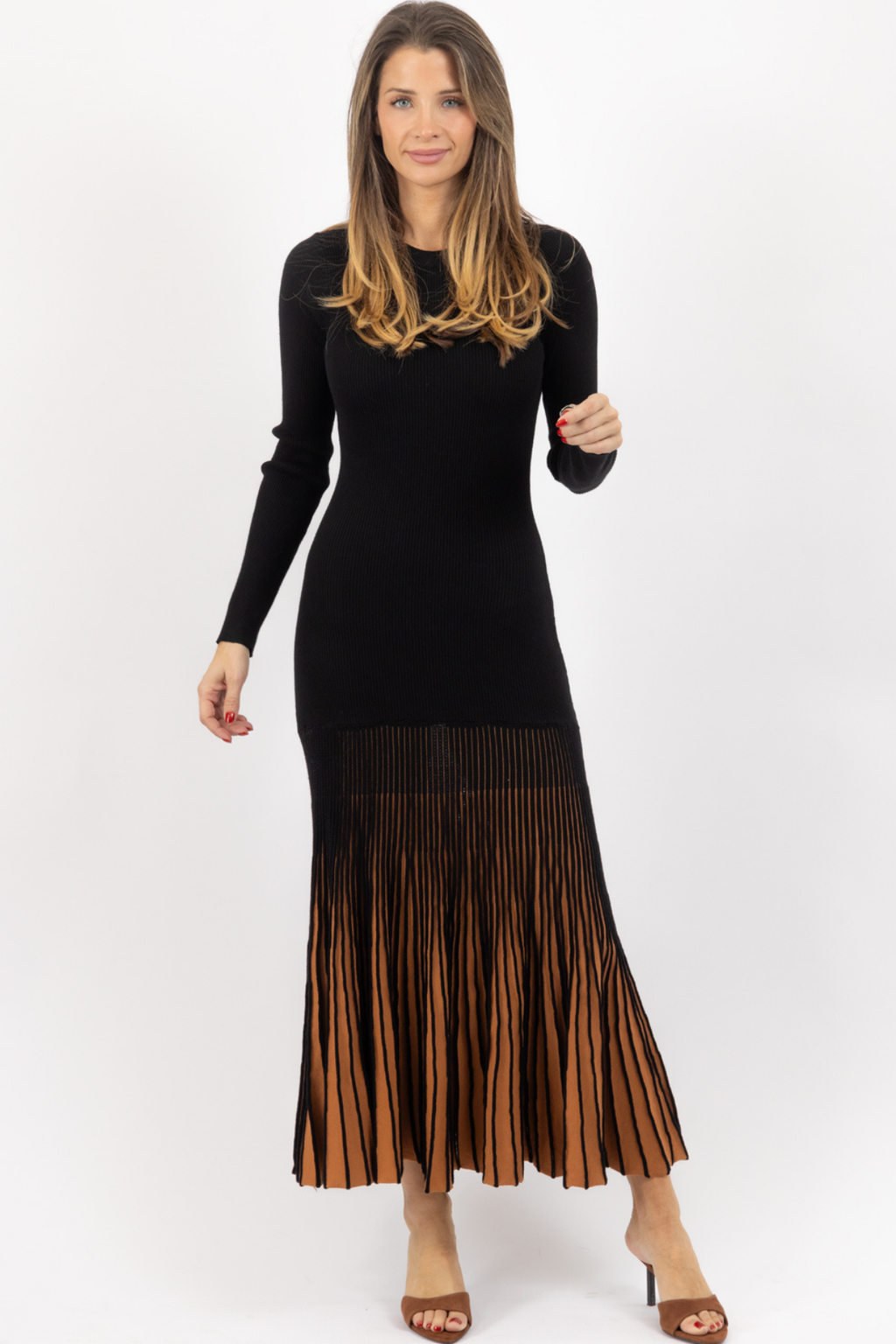 VAIL CONTRAST MAXI DRESS