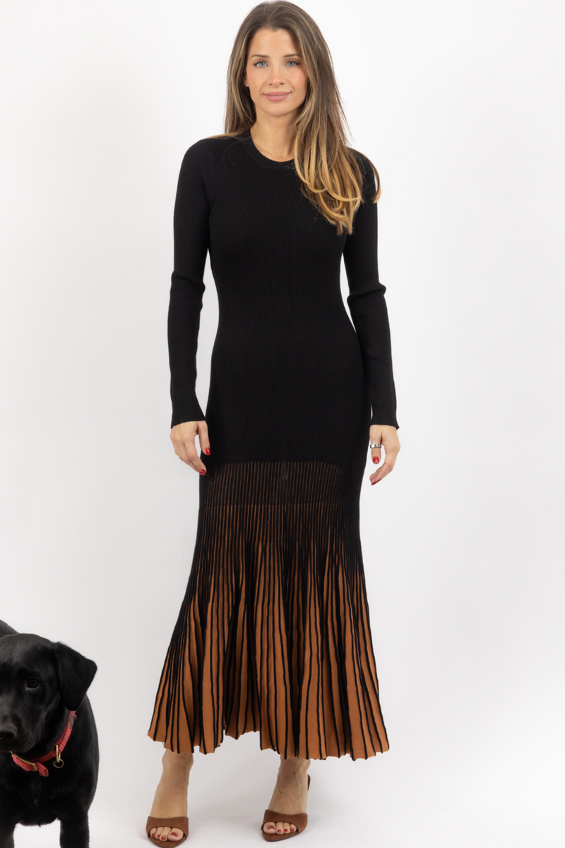 VAIL CONTRAST MAXI DRESS