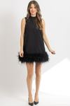 GIA FEATHER MINI DRESS