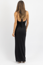 NIKOS BLACK KNIT DRESS